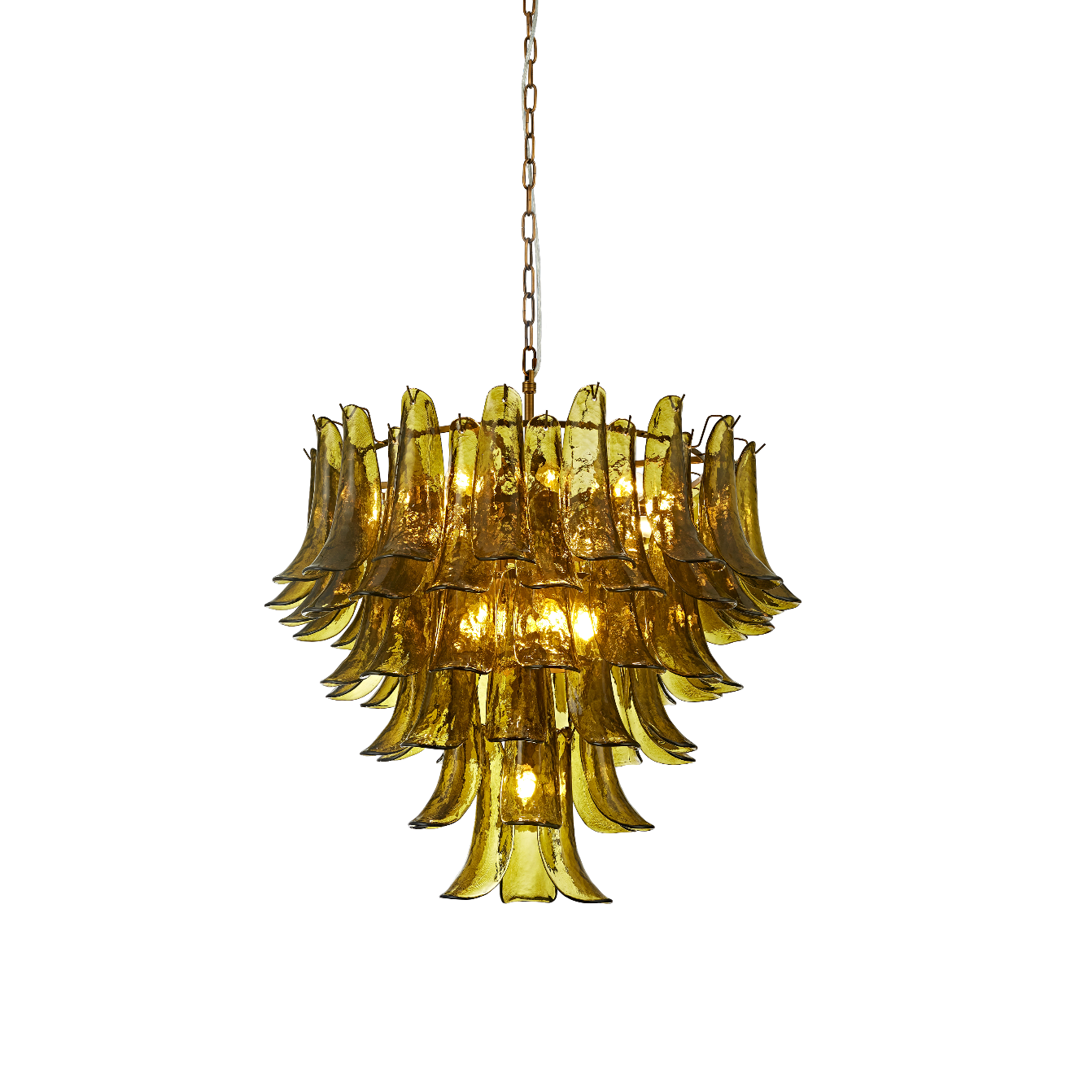 Albertina Green Glass Chandelier