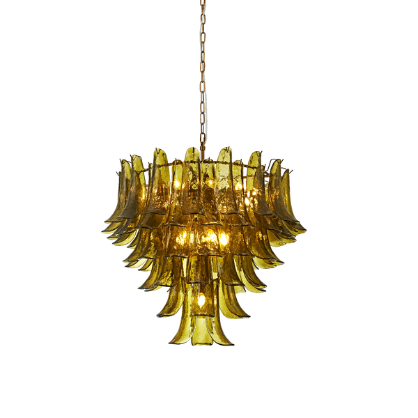 Albertina Green Glass Chandelier