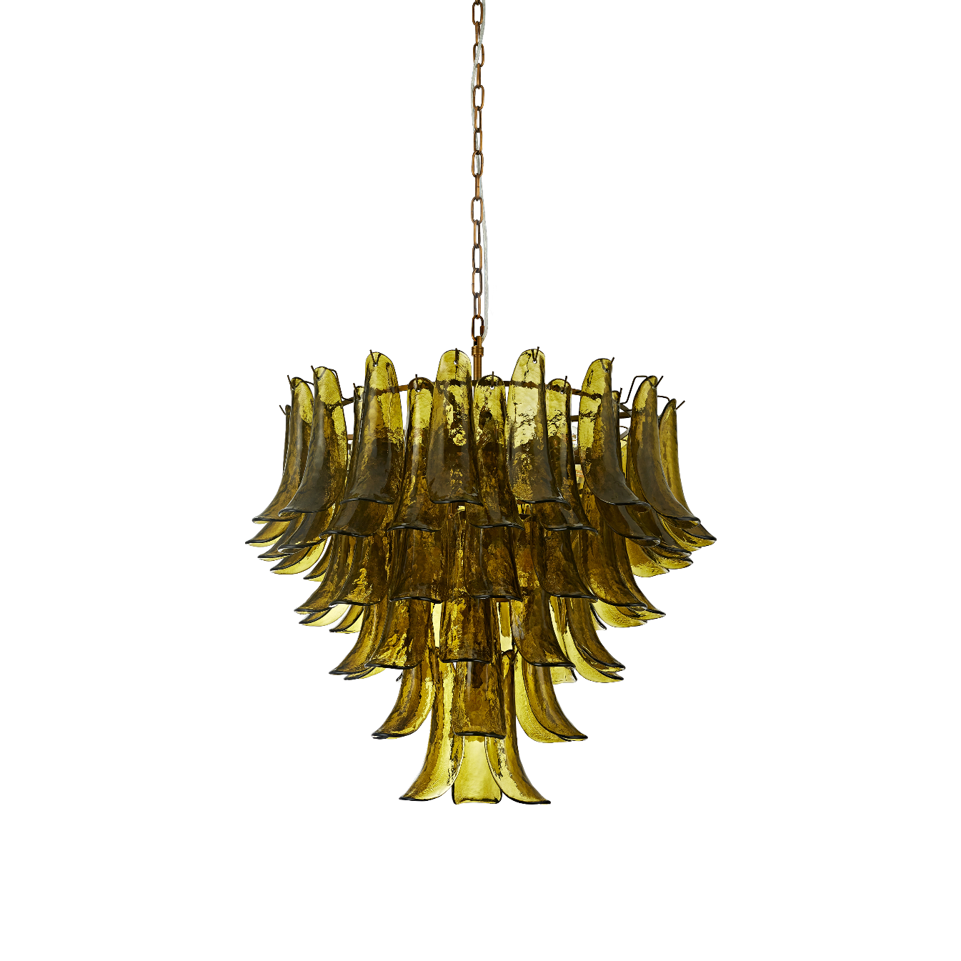 Albertina Green Glass Chandelier