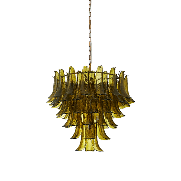 Albertina Green Glass Chandelier