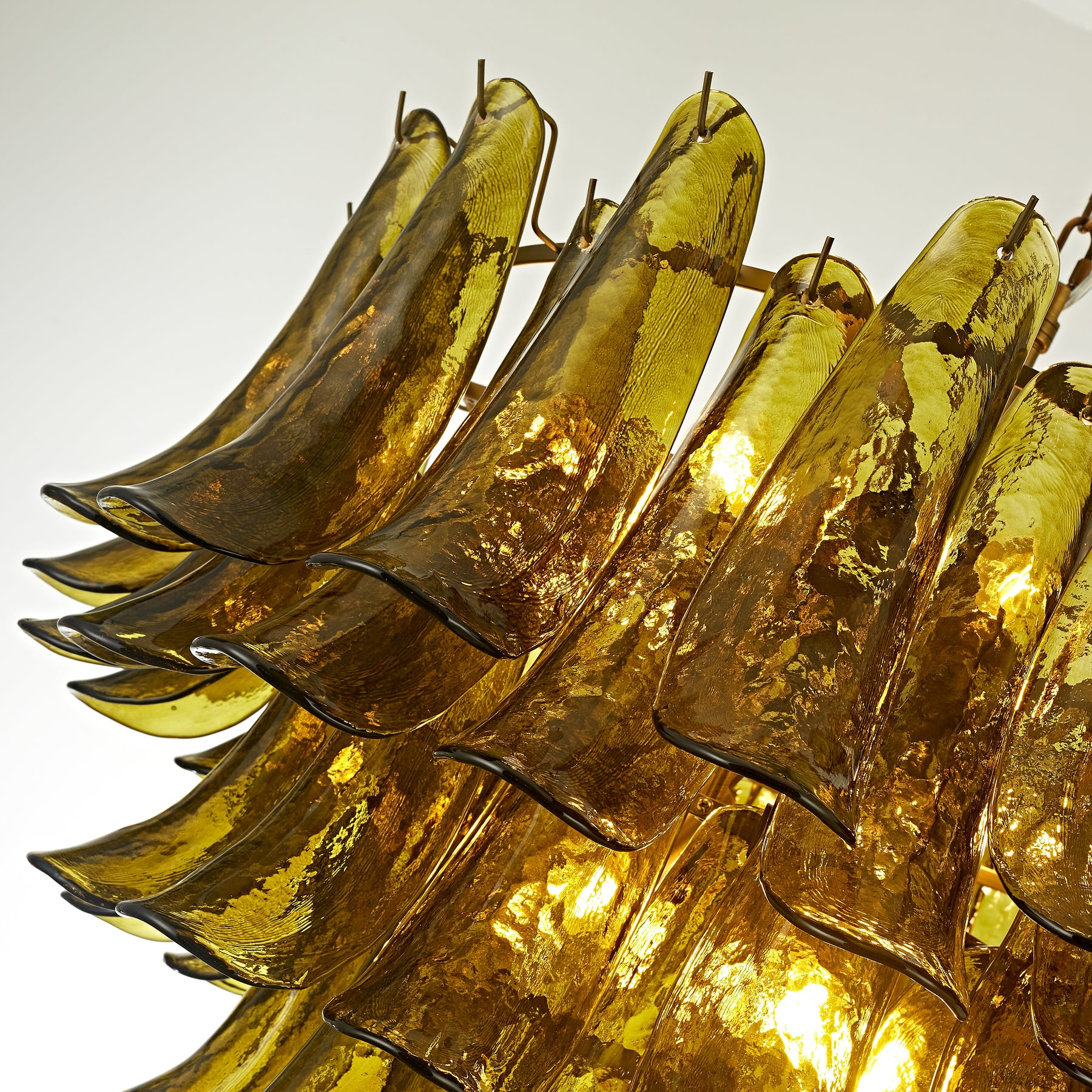 Albertina Green Glass Chandelier