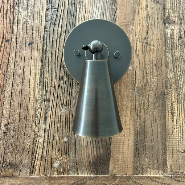 Alexa Short Arm Wall Lamp (Adjustable Shade) (Clearance x1 Brown Brass only)