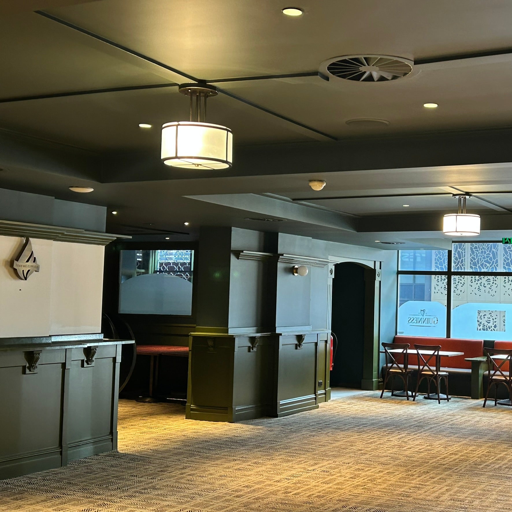 Alicies Brass and Glass Ceiling Lamp