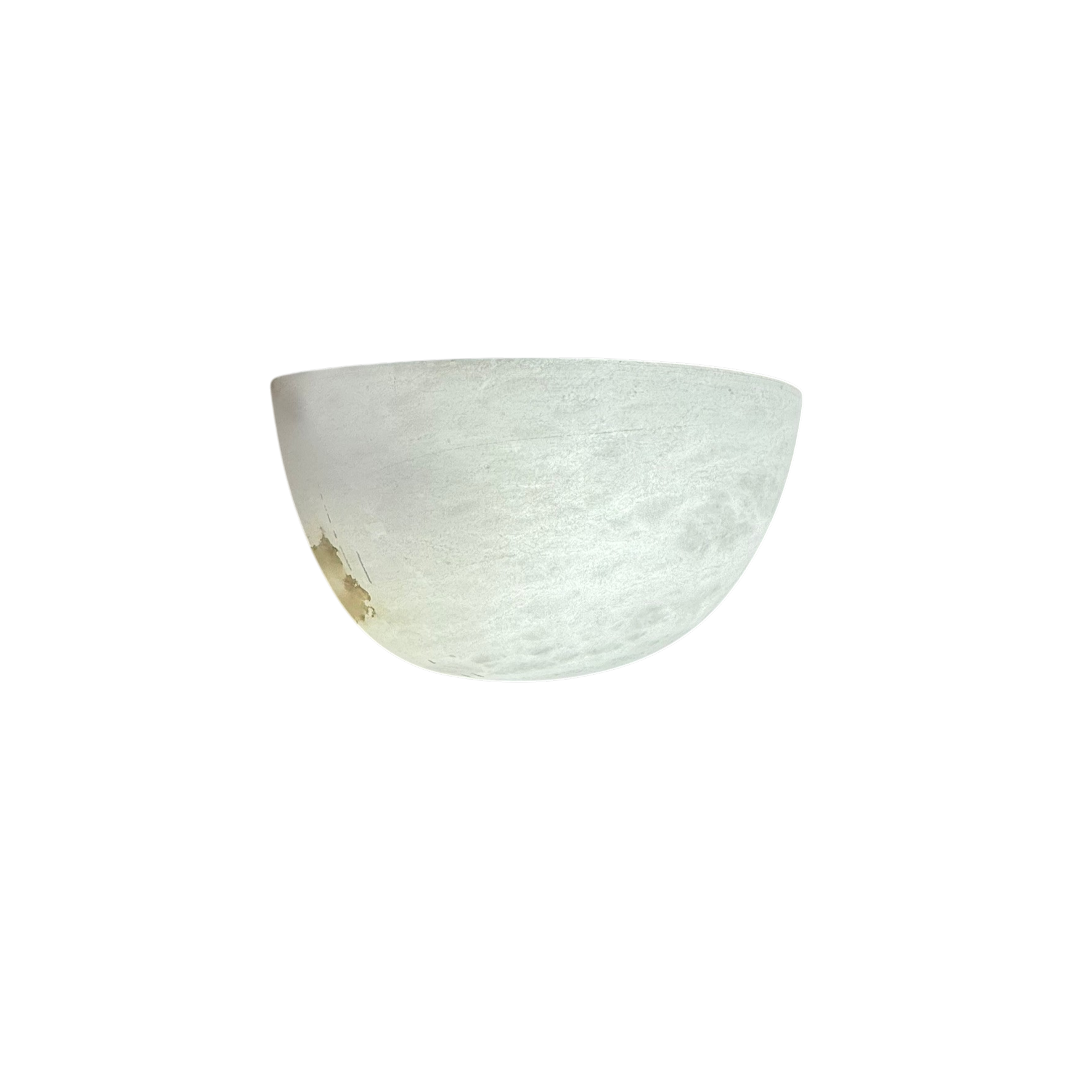 Alirae Alabaster Half-Moon Wall Sconce