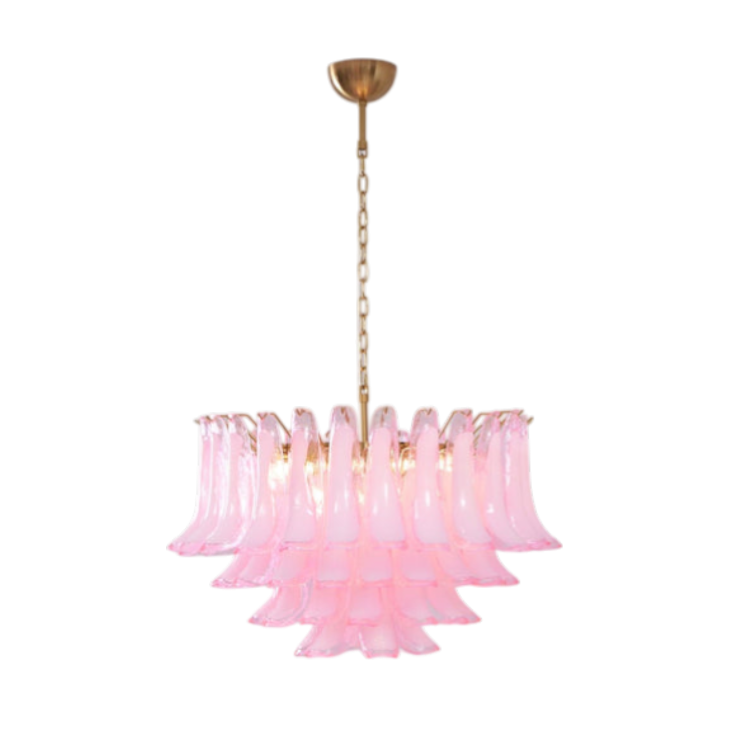 Amara Murano Pink Glass Chandelier