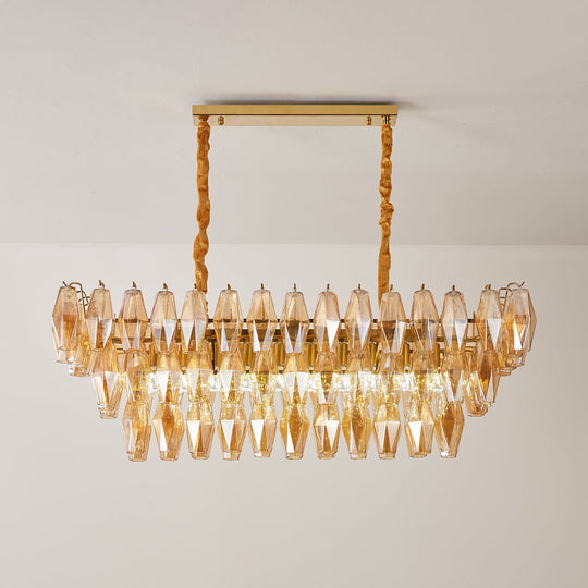 Fabiana Murano Prism Glass Chandelier - Medium