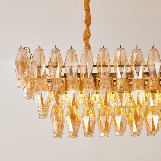 Fabiana Murano Prism Glass Chandelier - Medium