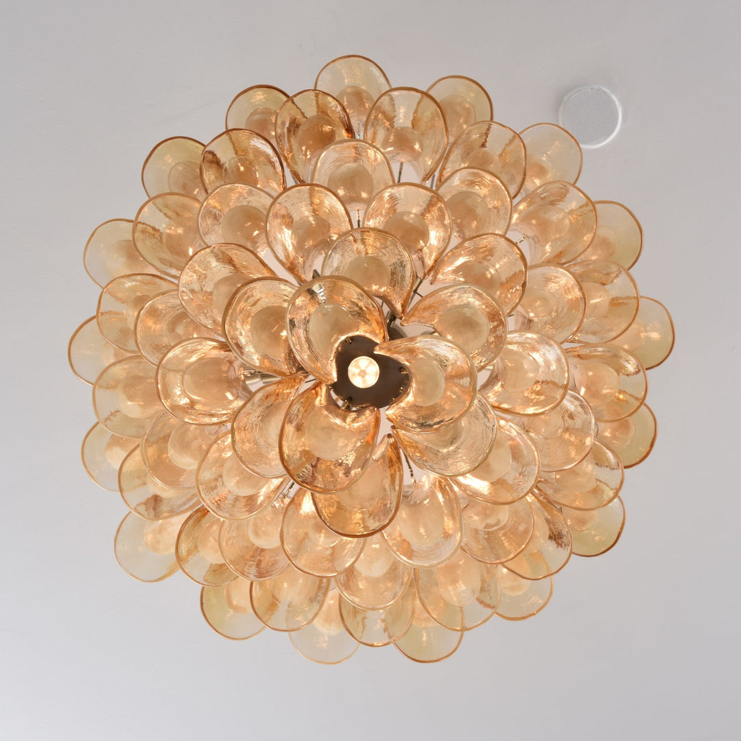 Natale Murano Petal Glass Ceiling Lamp