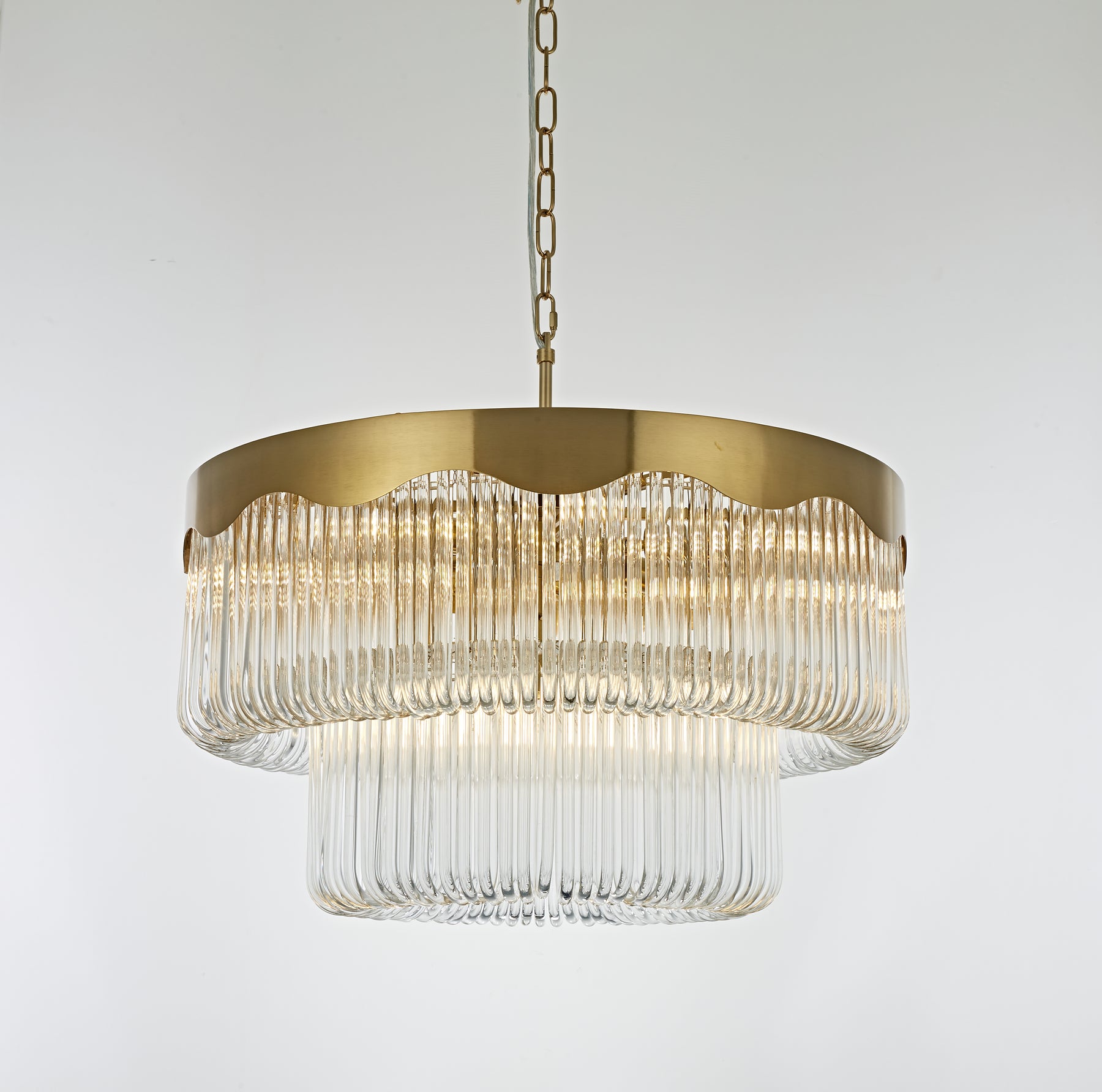 Arabella Glass Rod Chandelier