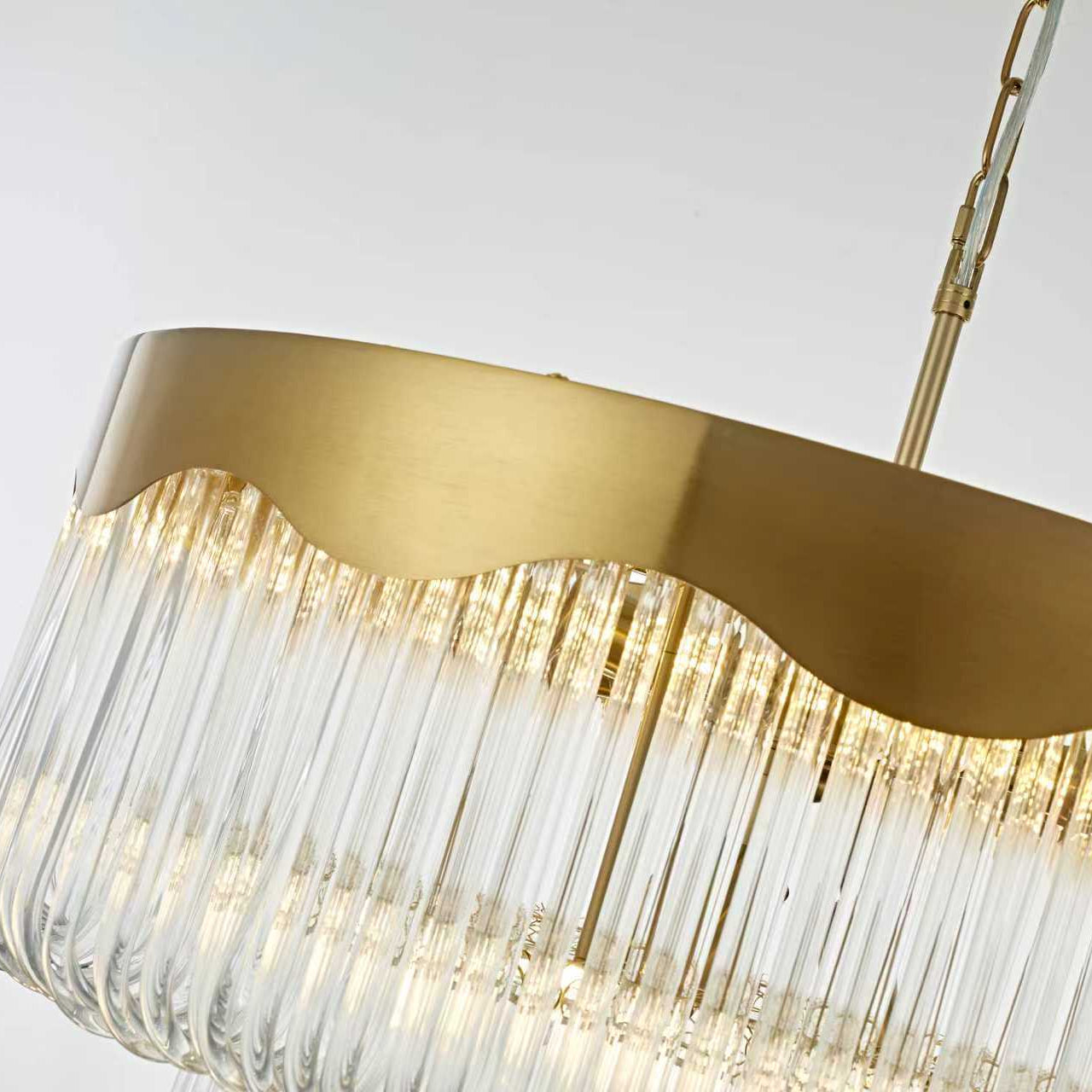 Arabella Glass Rod Chandelier