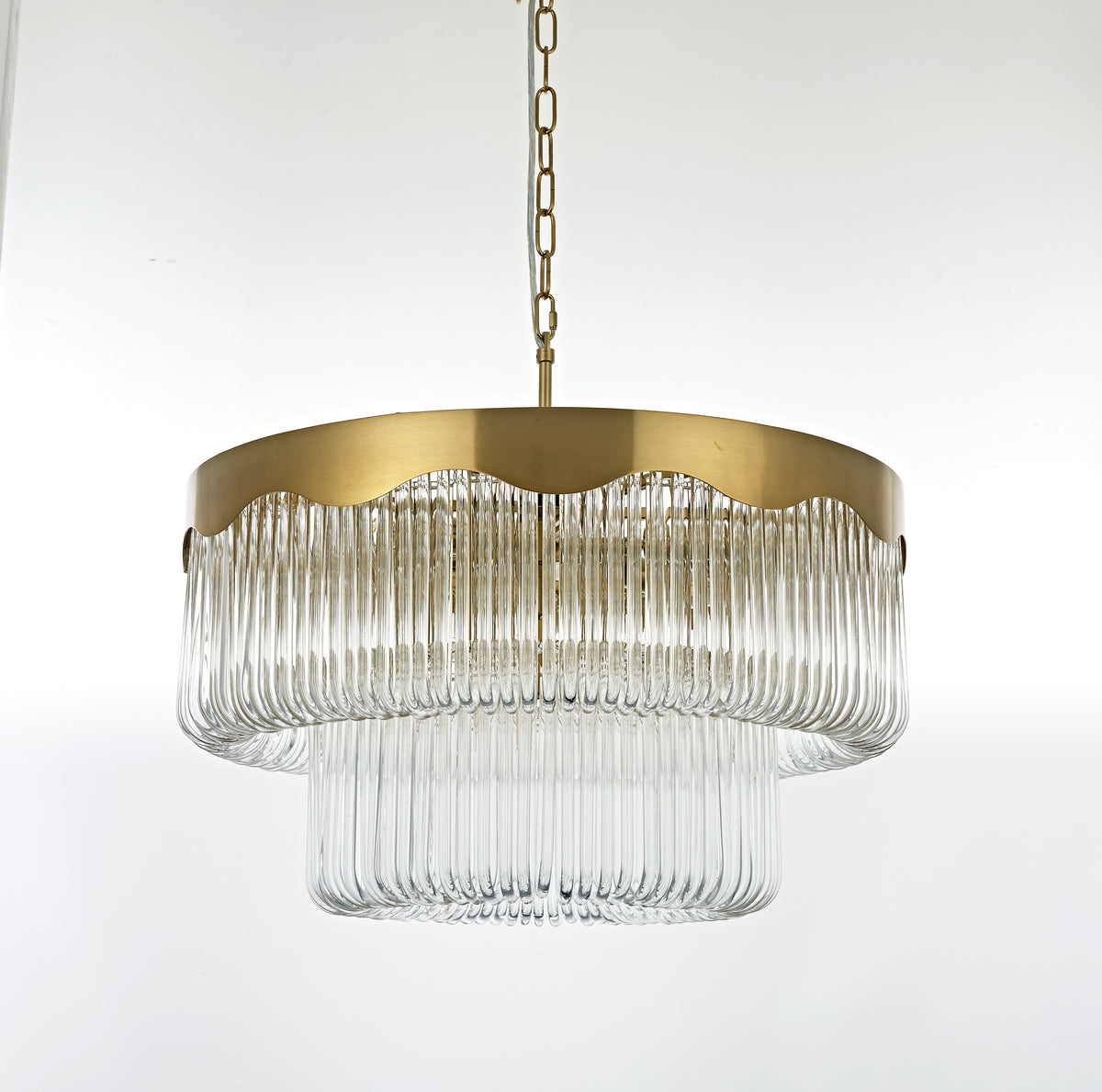 Arabella Glass Rod Chandelier