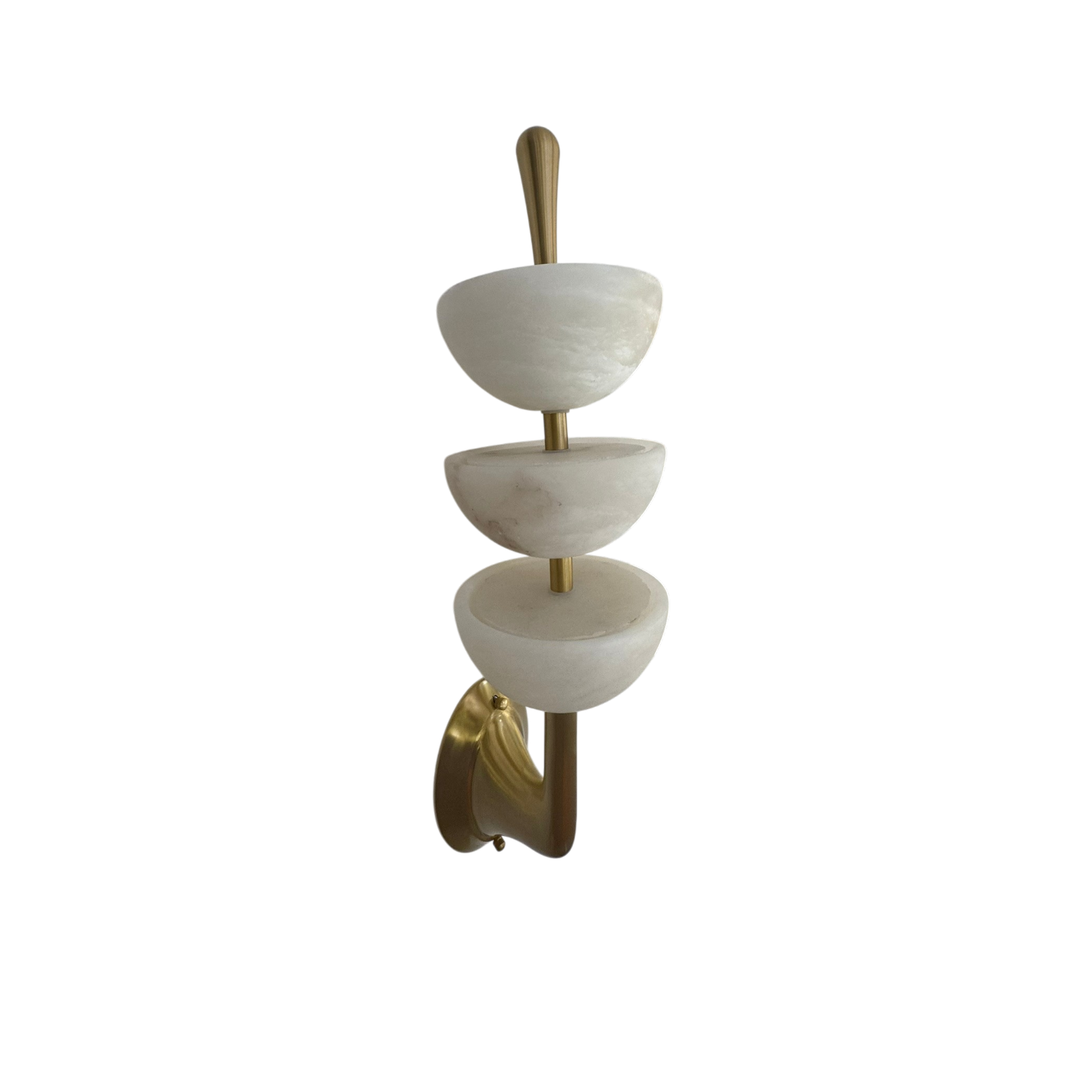 Armonia Triple Alabaster Wall Sconce
