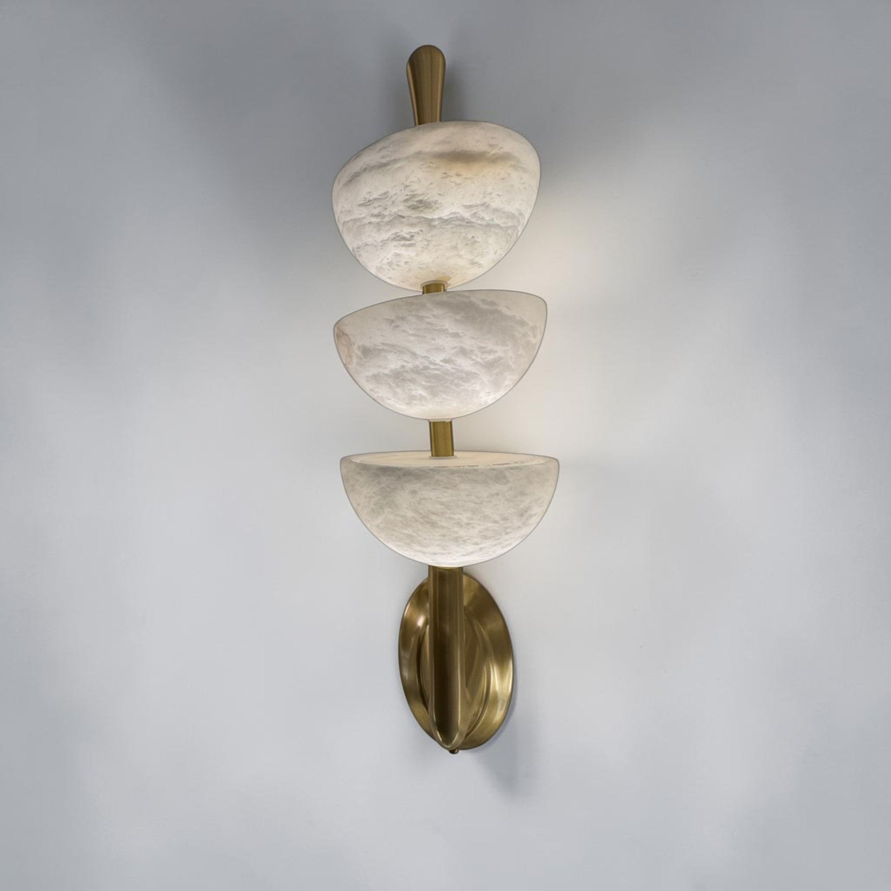 Armonia Triple Alabaster Wall Sconce