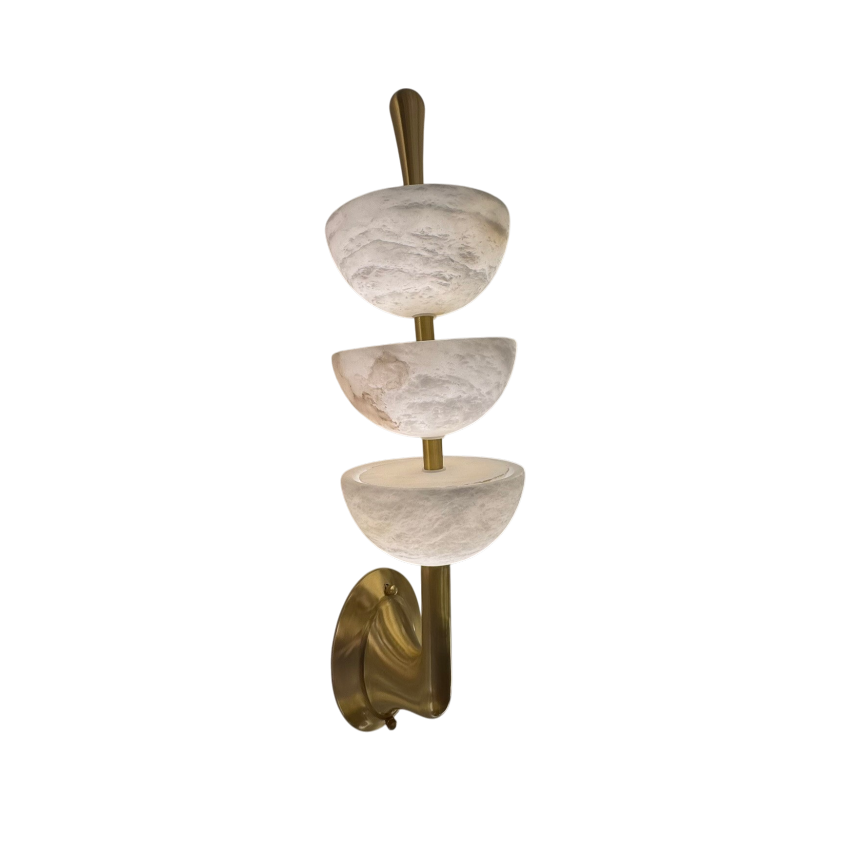 Armonia Triple Alabaster Wall Sconce
