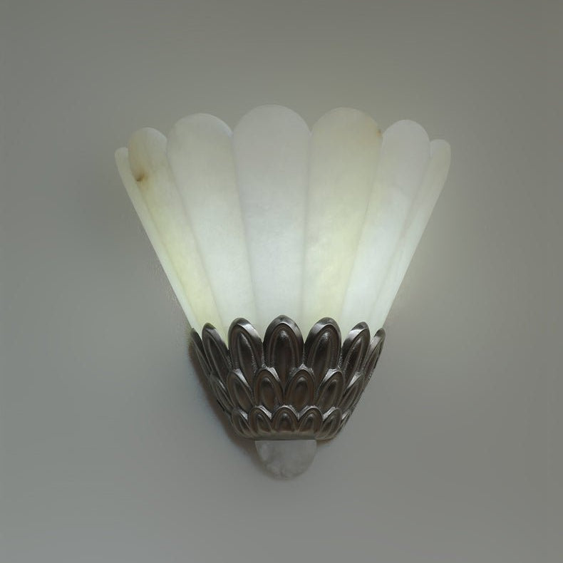 Loma Petal Alabaster Wall Sconce