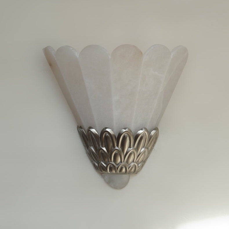 Loma Petal Alabaster Wall Sconce
