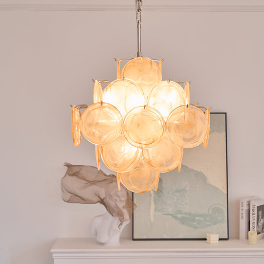 Lorenza Apricot Murano Glass Chandelier