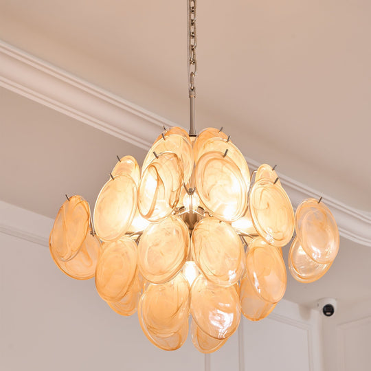 Lorenza Apricot Murano Glass Chandelier