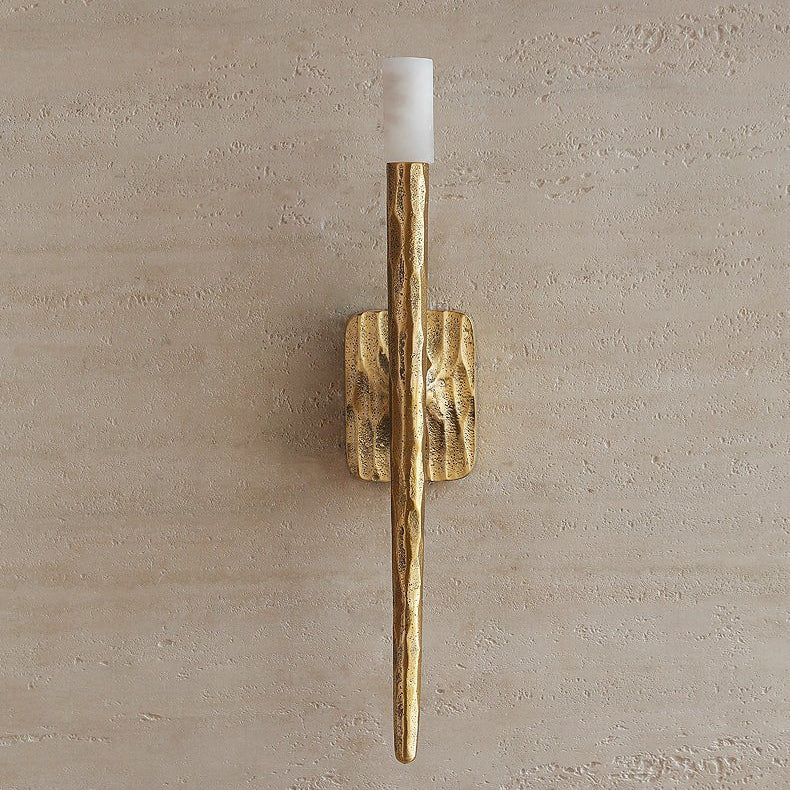 Luro Sculpted Alabaster Sconce