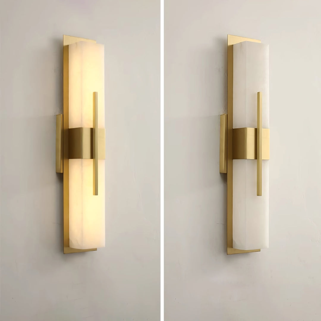 Valora Alabaster Sconce - Short