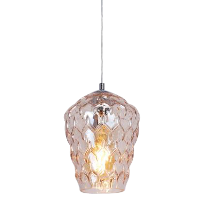 Baranya Hand-blown Champagne Crystal Glass Pendant Lamp