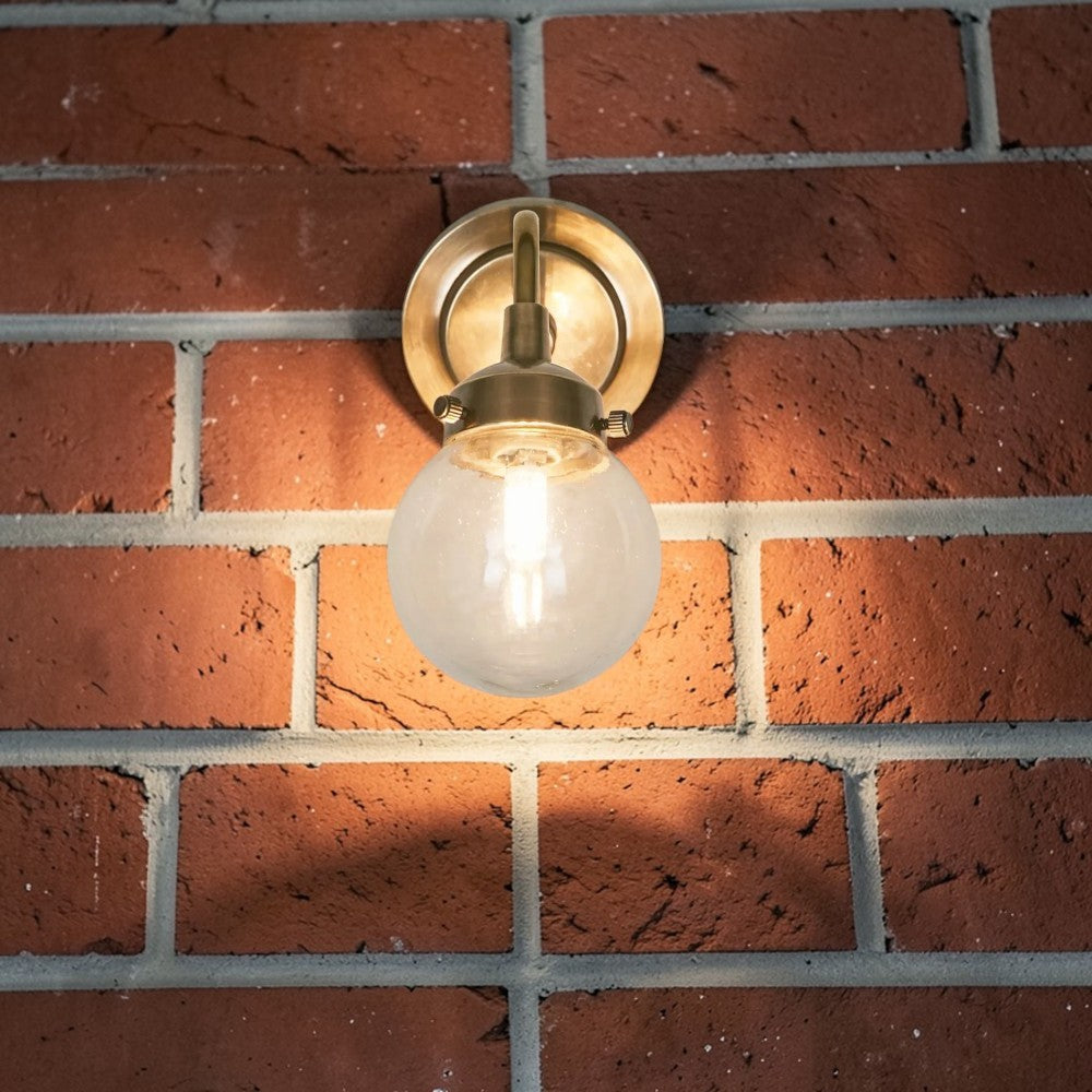 Beacon Outdoor Wall Light Antique Brass