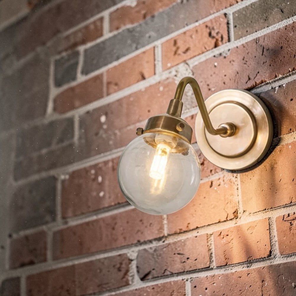 Beacon Outdoor Wall Light Antique Brass