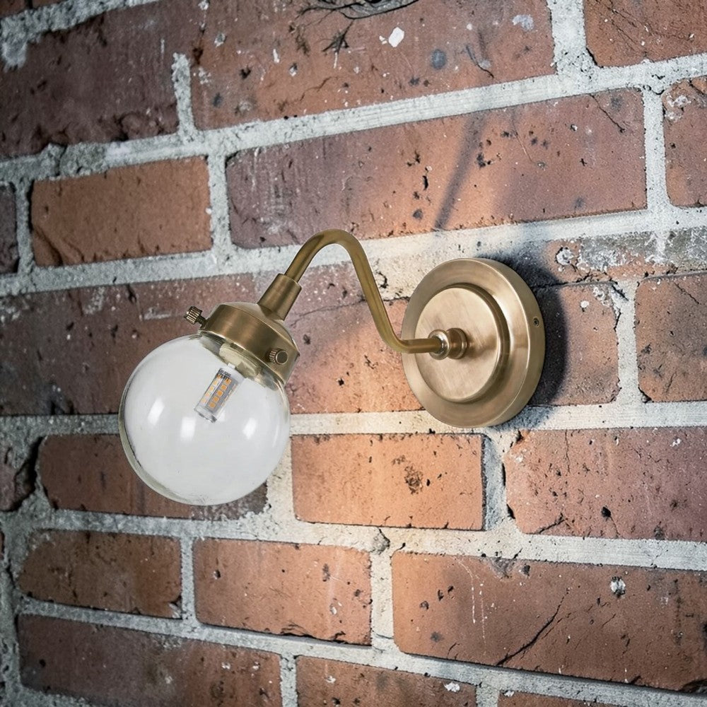 Beacon Outdoor Wall Light Antique Brass