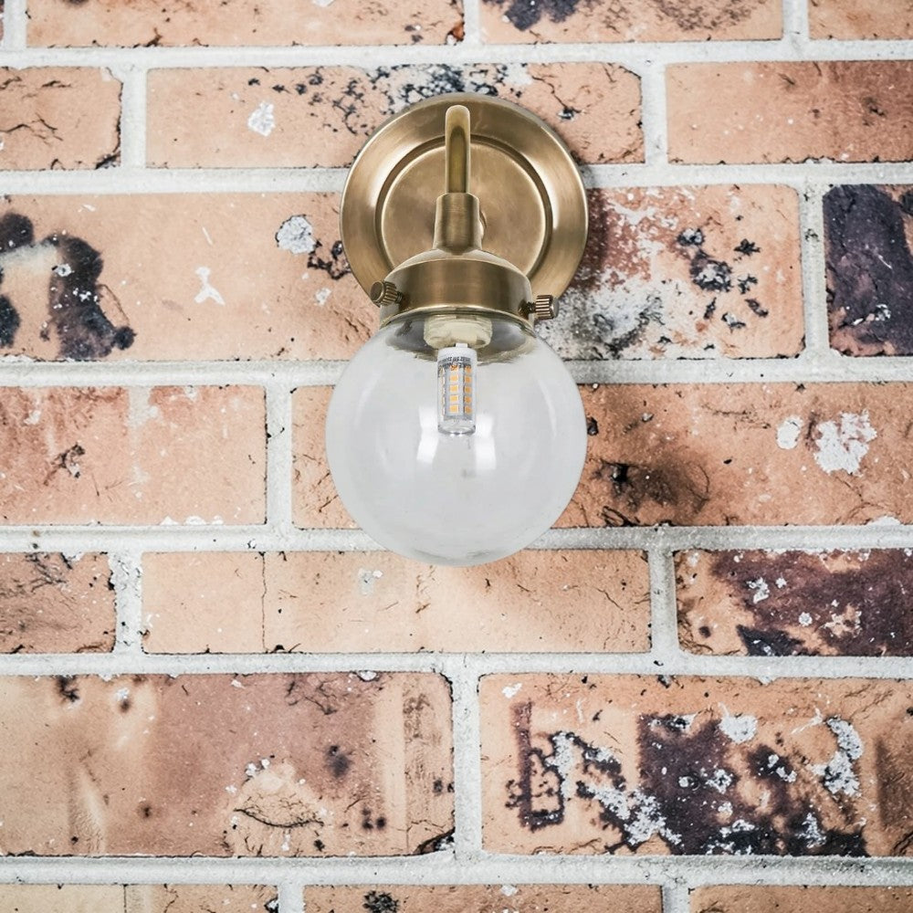 Beacon Outdoor Wall Light Antique Brass