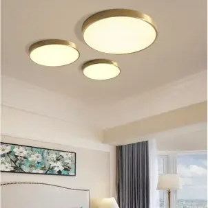 Bethany Brass Round Ceiling Lamp