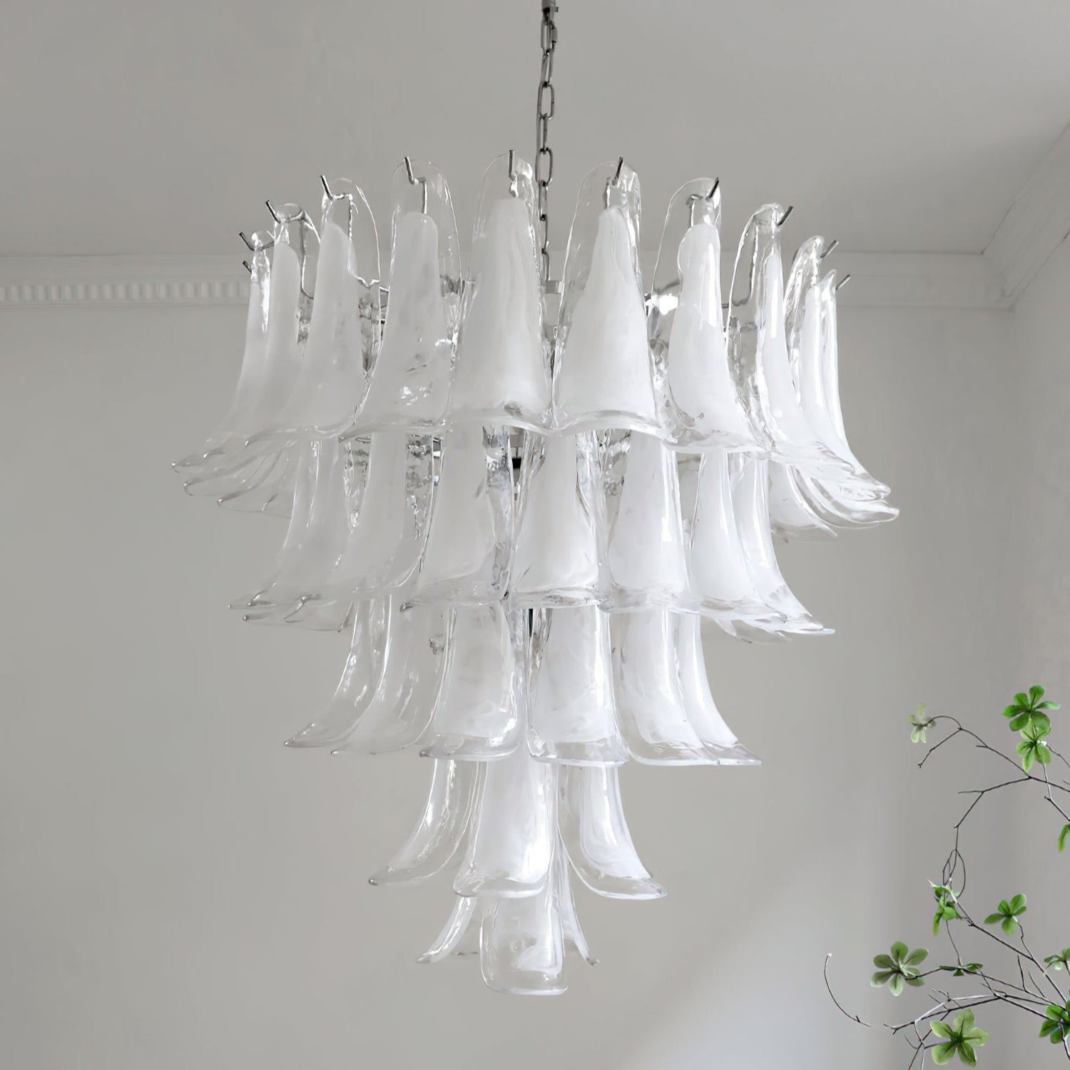 Bettina Murano Petal Glass Pendant Lamp (5 layer)