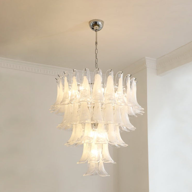 Bettina Murano Petal Glass Pendant Lamp (5 layer)