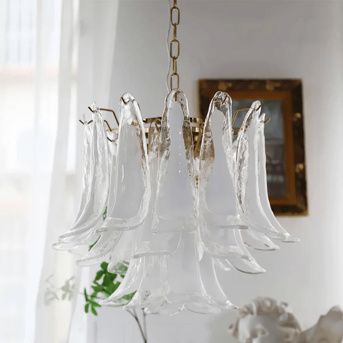 Bettina Murano Petal Glass Pendant Lamp (3 layer)