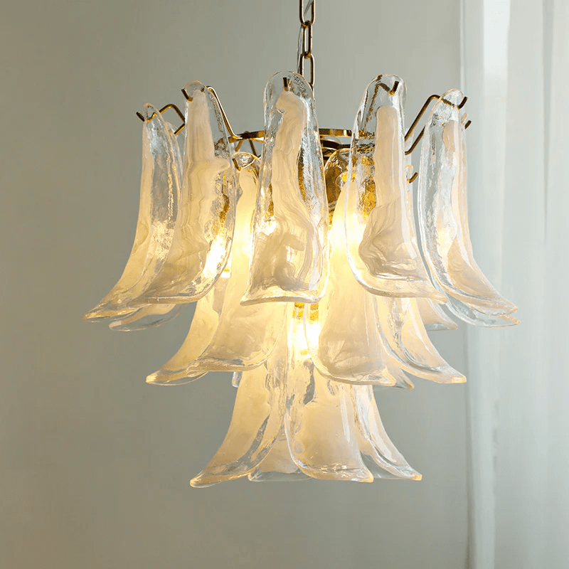 Bettina Murano Petal Glass Pendant Lamp (3 layer)