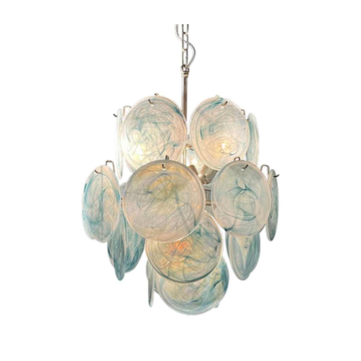 Agata Murano Disc Glass Chandelier