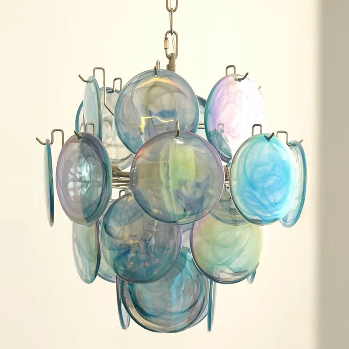 Agata Murano Disc Glass Chandelier
