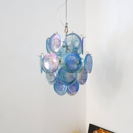 Agata Murano Disc Glass Chandelier