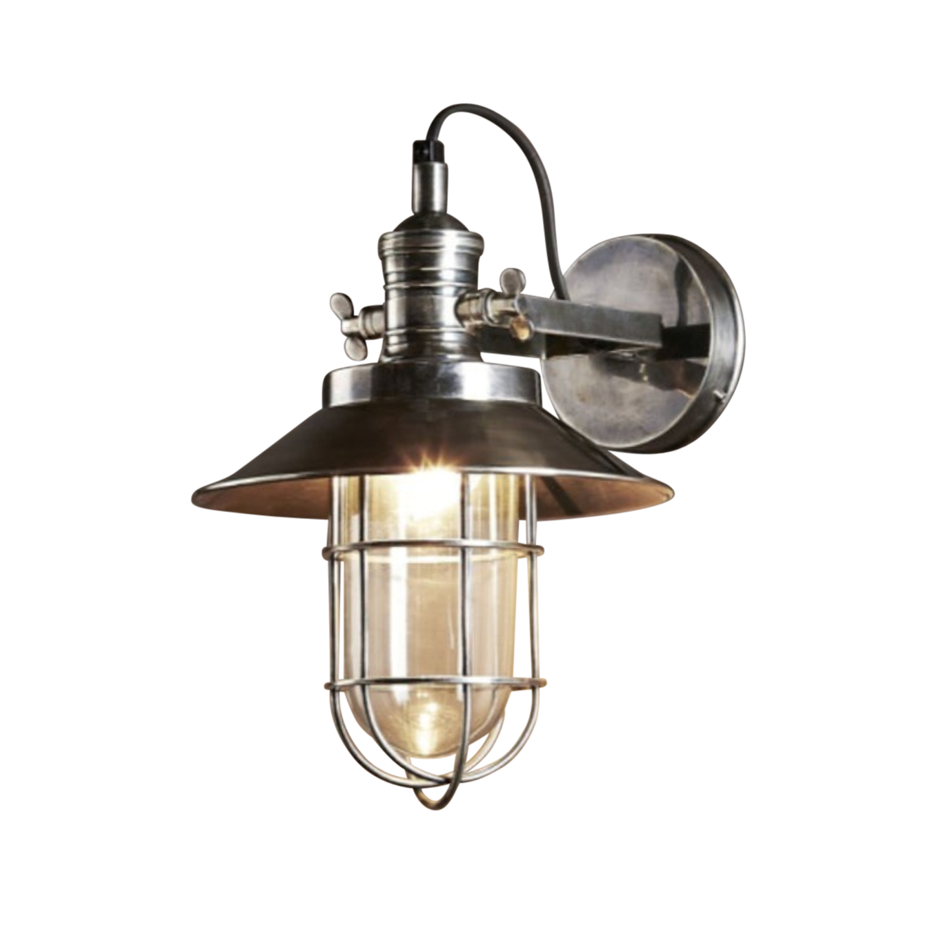 Maine Wall Light Antique Silver