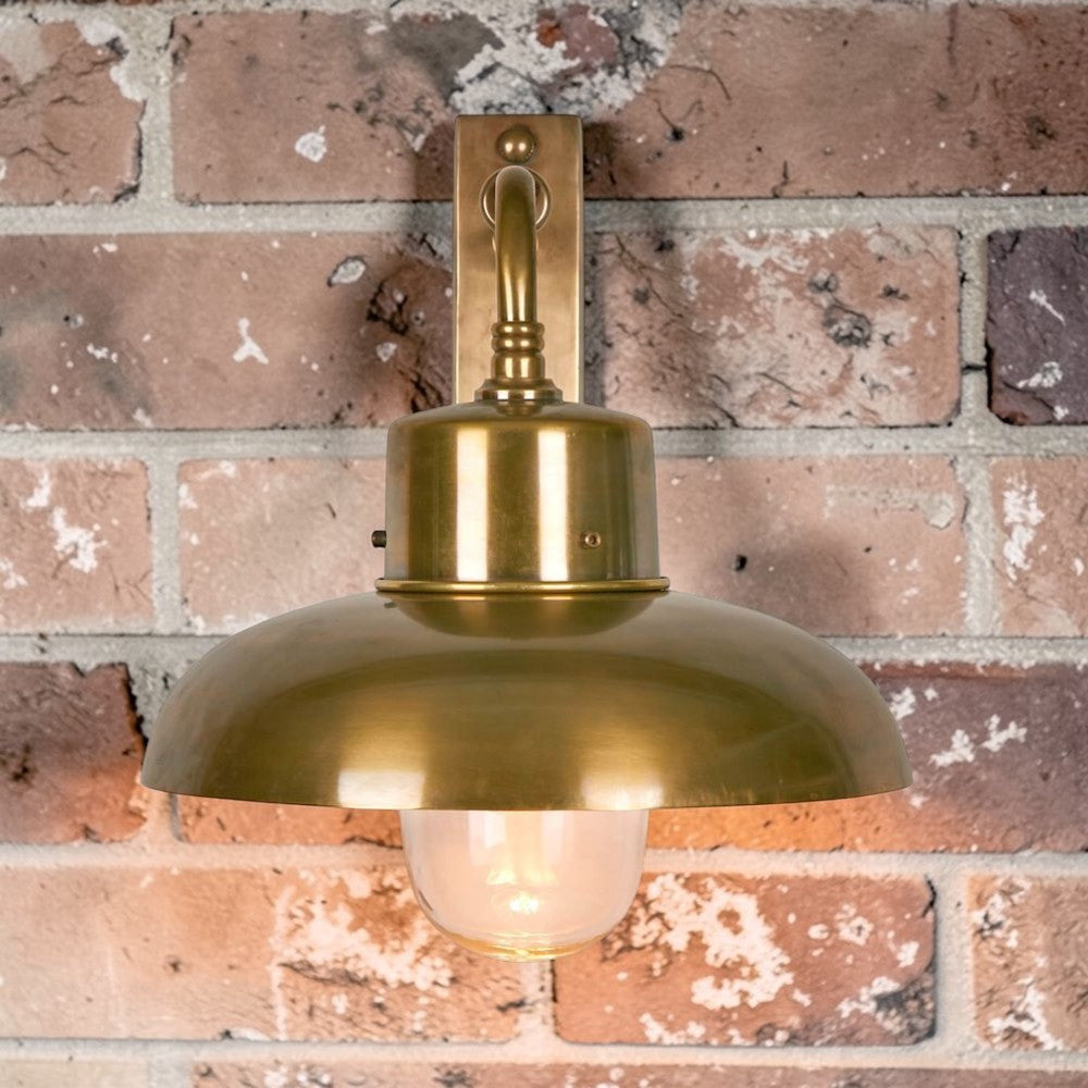 Bridgewater Outdoor Wall Light Brass