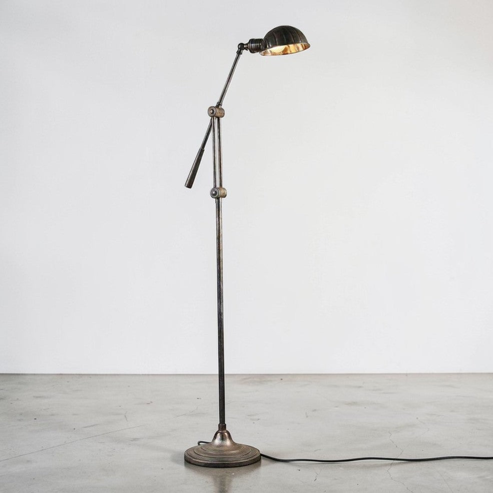 Calais Floor Lamp Antique Silver ELPIM57025AS