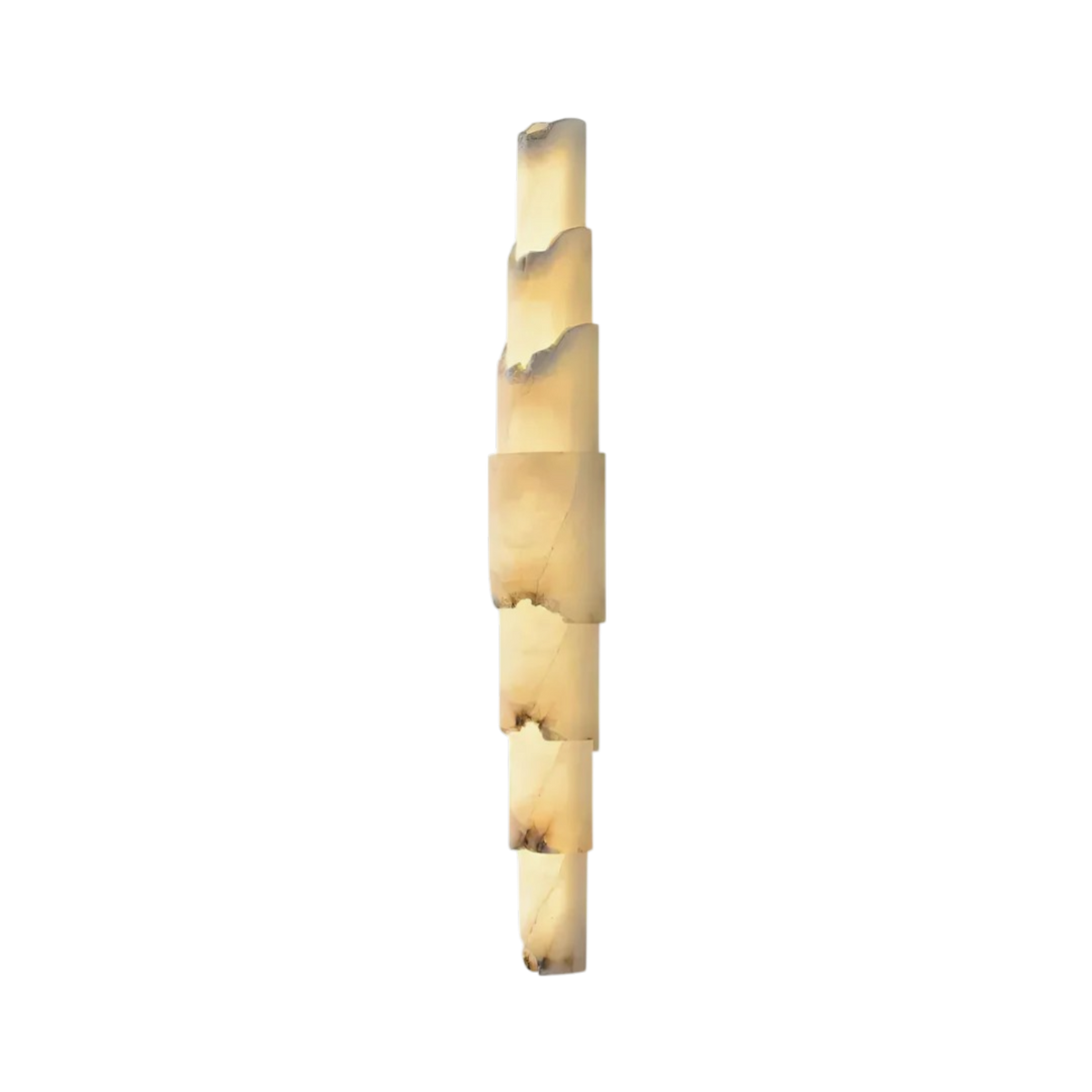 Solara Cascading Alabaster Wall Sconce - Small