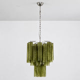 Celestia Murano Chandelier with dark green glass