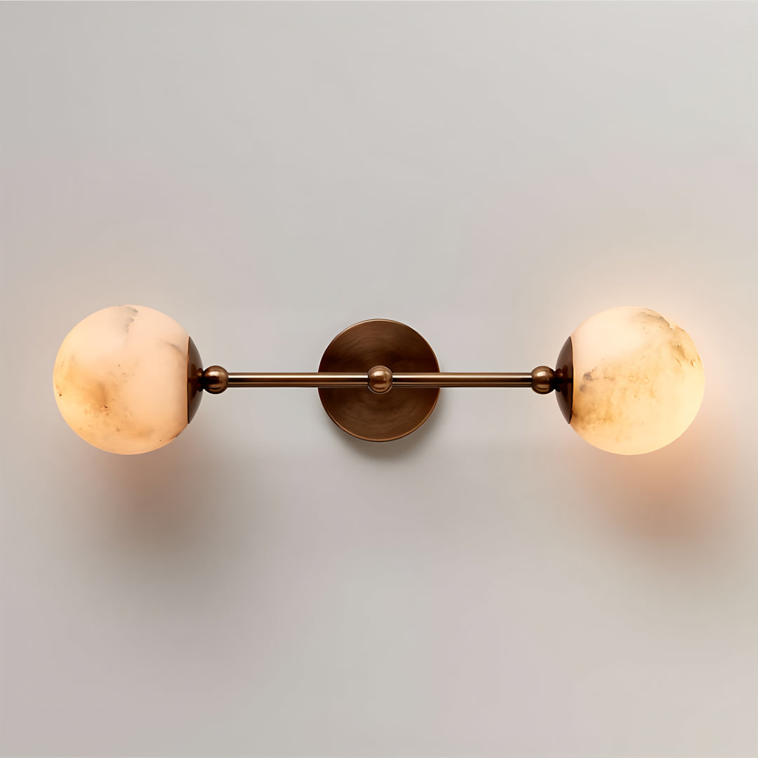 Lira Alabaster Sconce - 2 heads