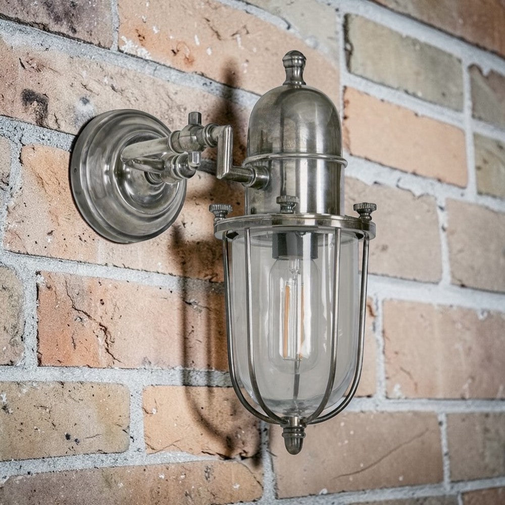 Chapel Outdoor Wall Light Outdoor Silver