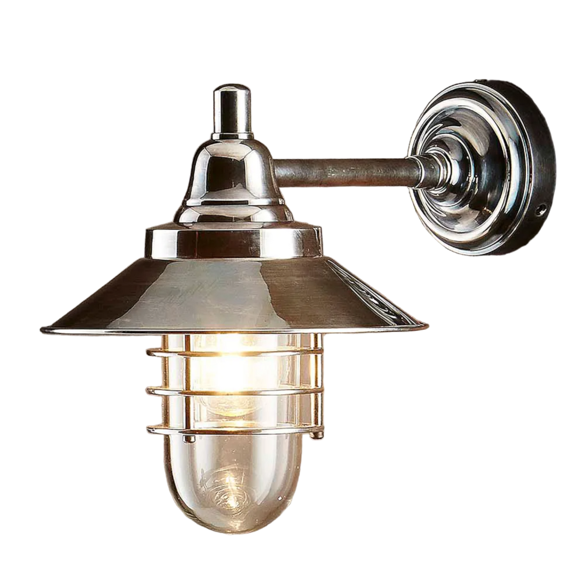 Clark Outdoor Wall Light Antique Silver