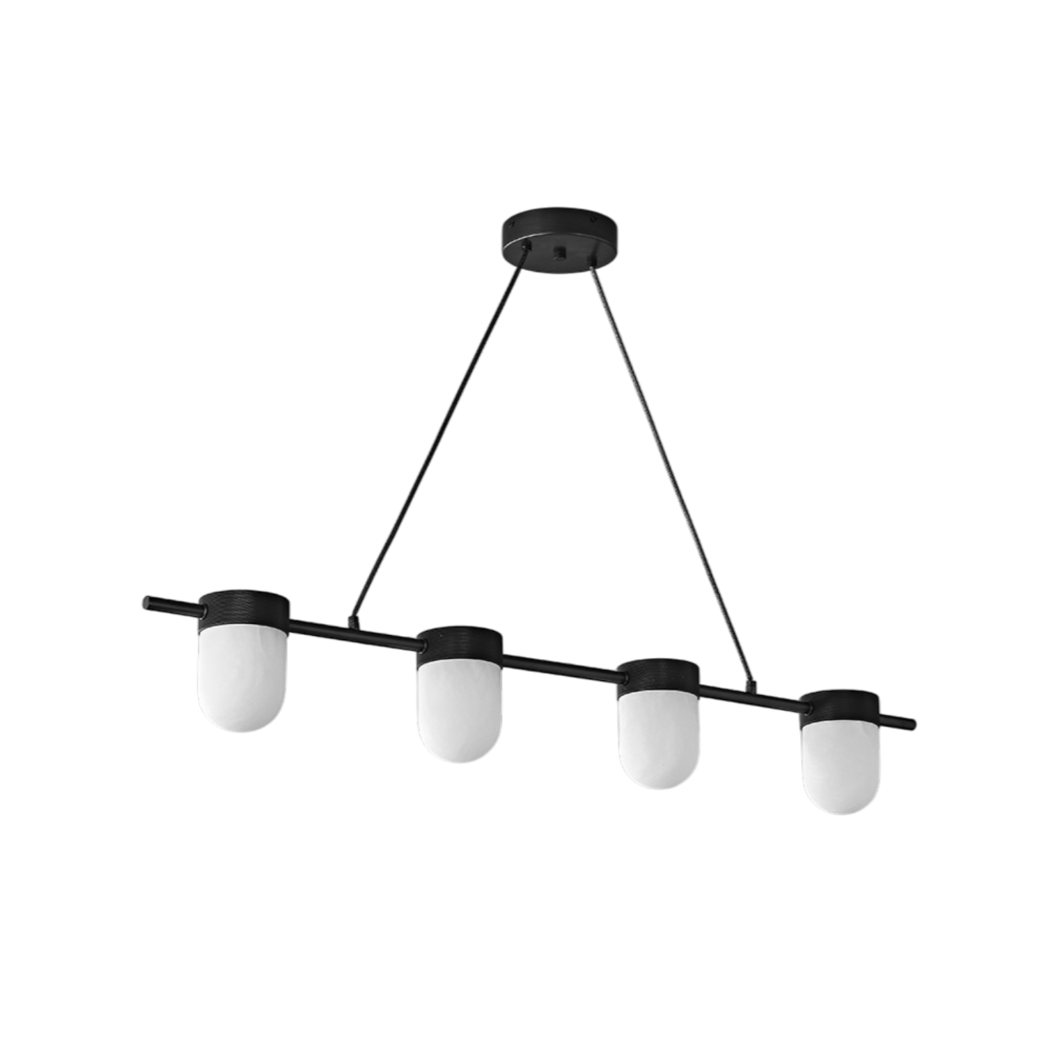 Clementine Linear Alabaster Suspension Chandelier