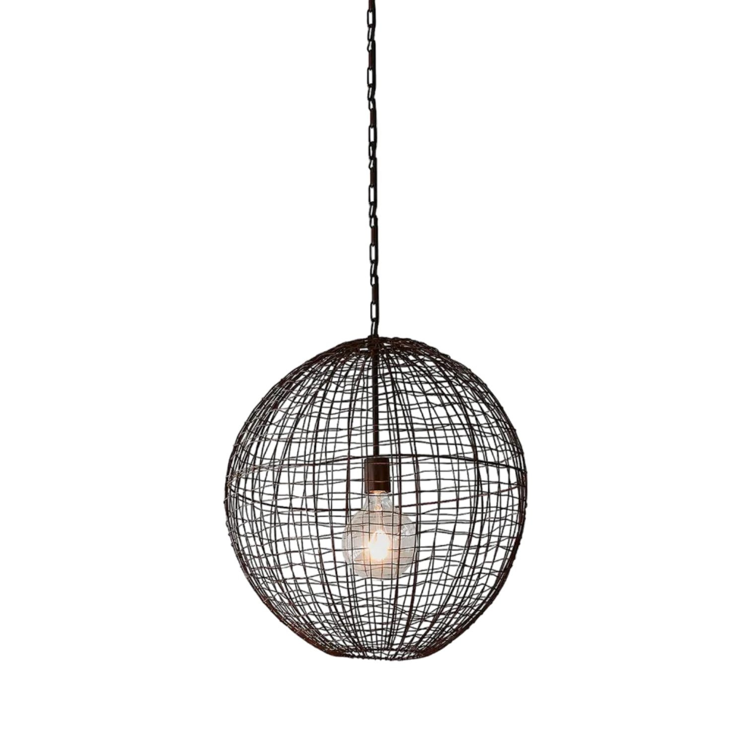 Cray Ball Ceiling Pendant Medium Antique Copper