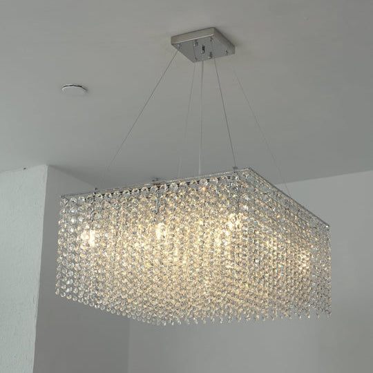 Editta Murano Crystal Frame Chandelier