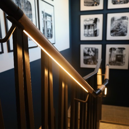 Simpson Premium Australian Round Timber LED Handrails