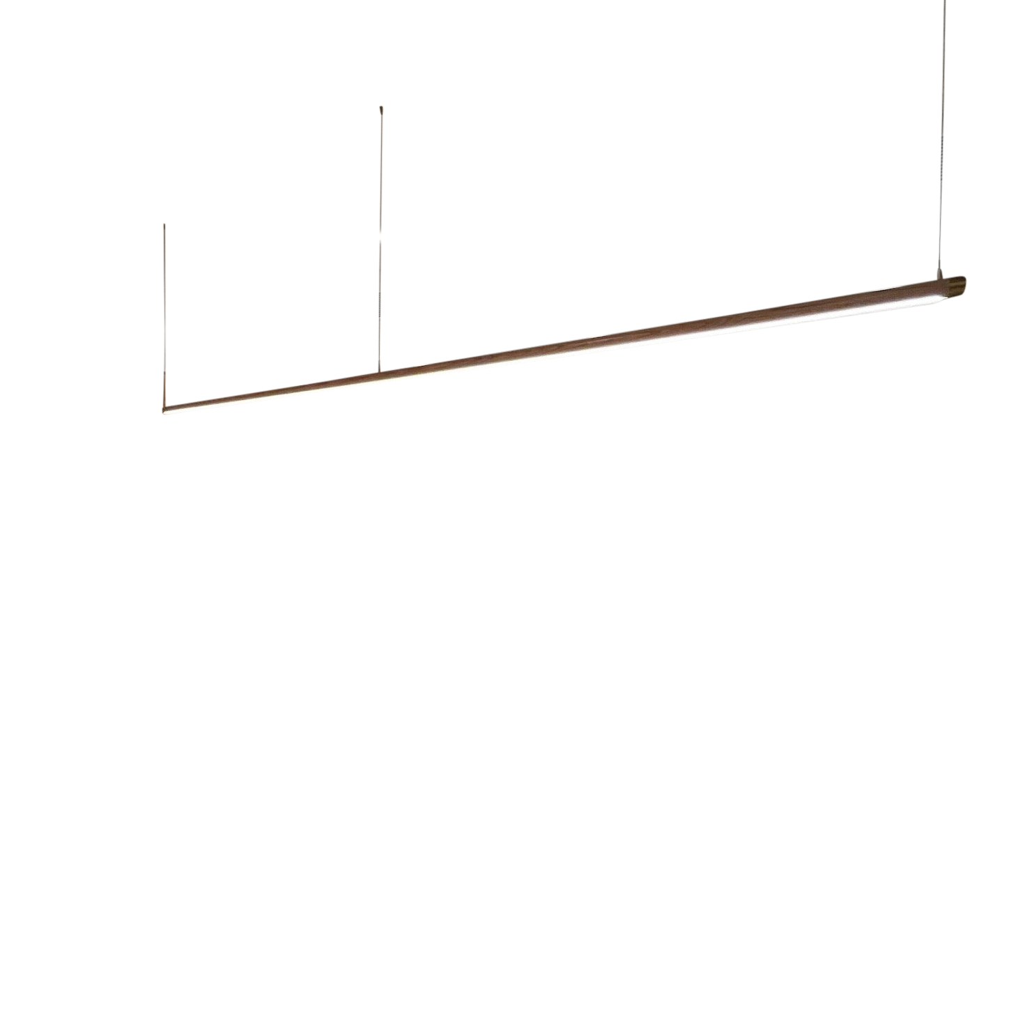 Simpson Australian Timber Linear LED Pendant Lamp (Brown Walnut Finish)